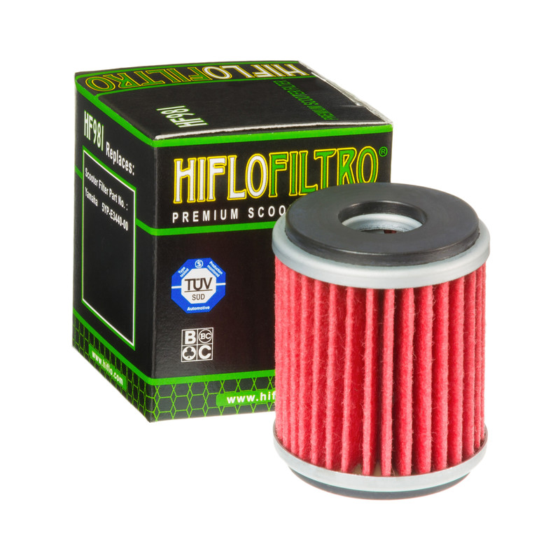 Filtre à huile HF981 Hiflofiltro | EVOLIS 125, SKYCRUISER 125, VP X-CITY 125, X-MAX YP R 125