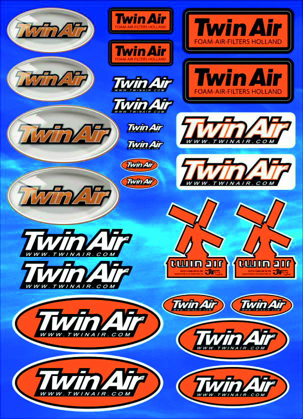 Planche d'autocollants Twin Air