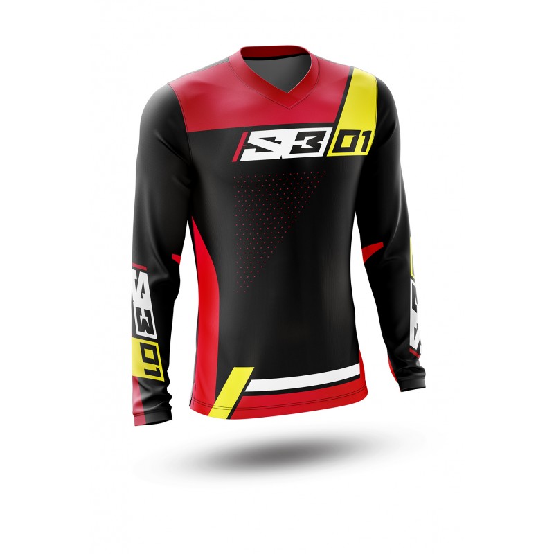 Maillot S3 Collection 01 noir/rouge