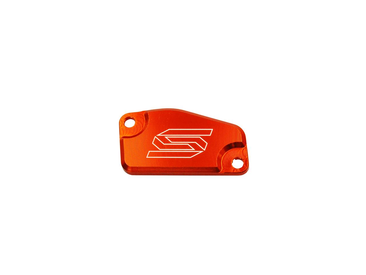 Couvercle maître cylindre avant orange marque Scar | Compatible avec Motocross marque KTM