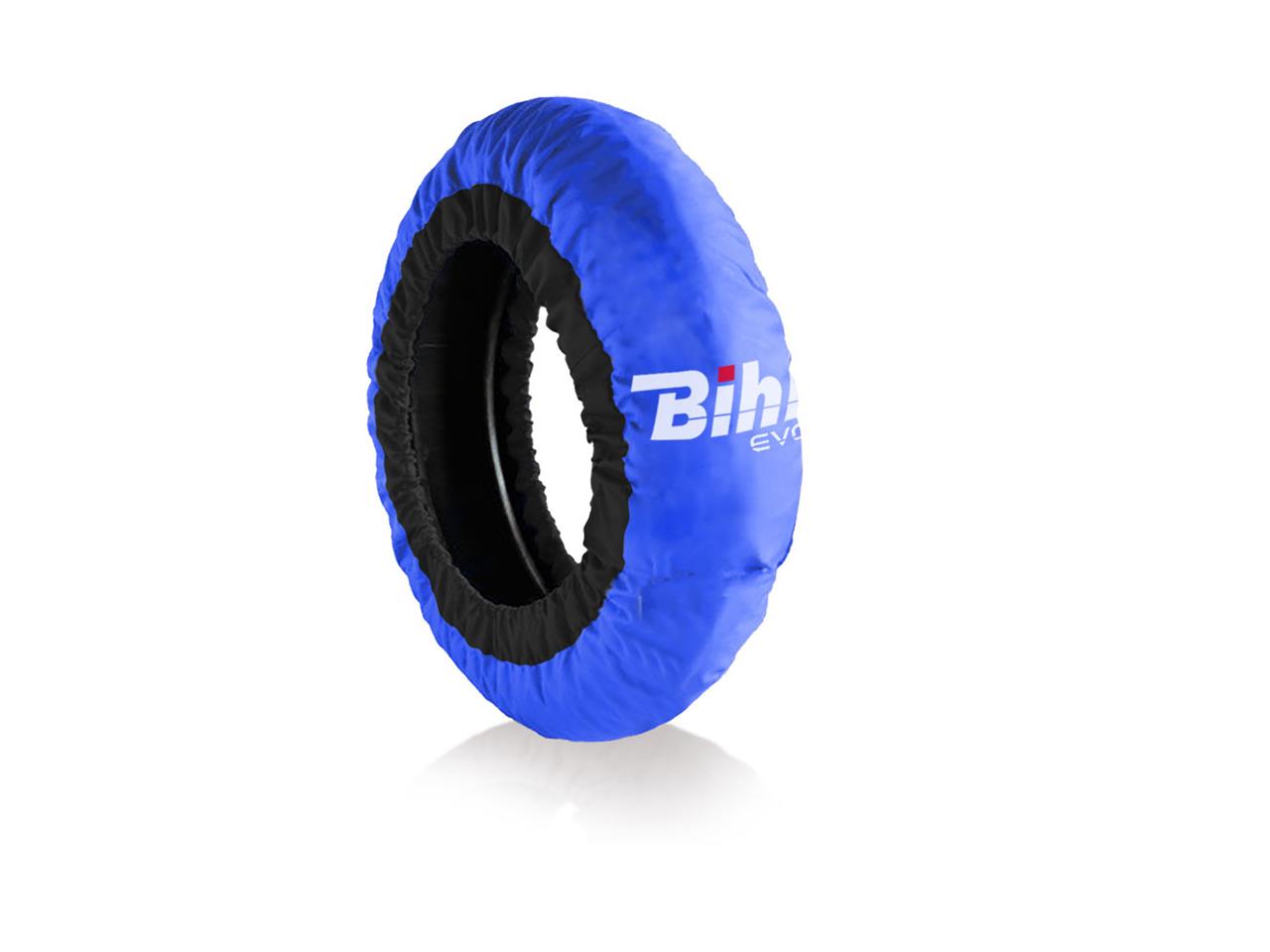 Couvertures chauffantes pneus 180-200mm marque Bihr Home Track EVO2 autorégulée bleu