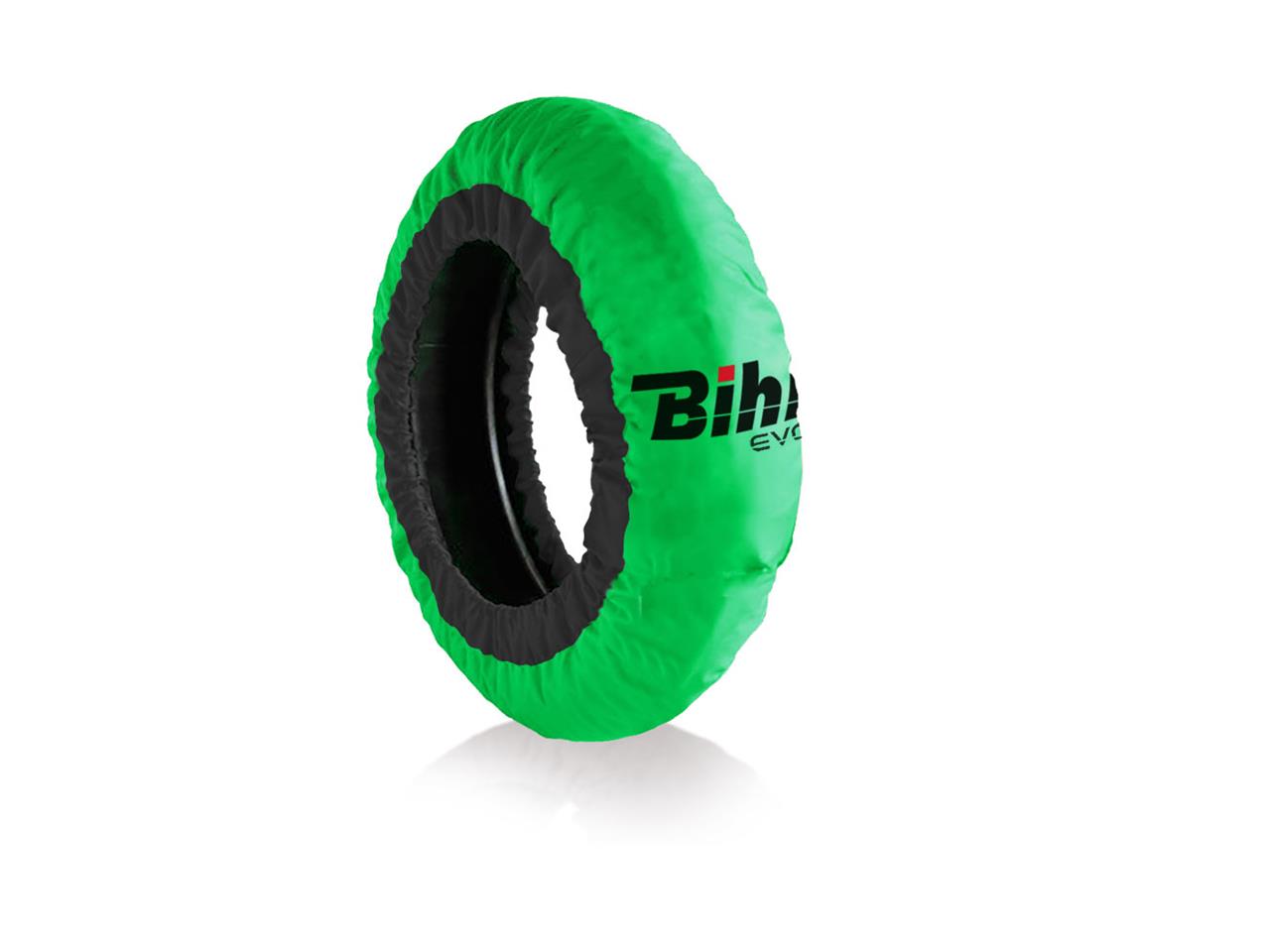Couvertures chauffantes pneus 180-200mm marque Bihr Home Track Evo2 autorégulée verte