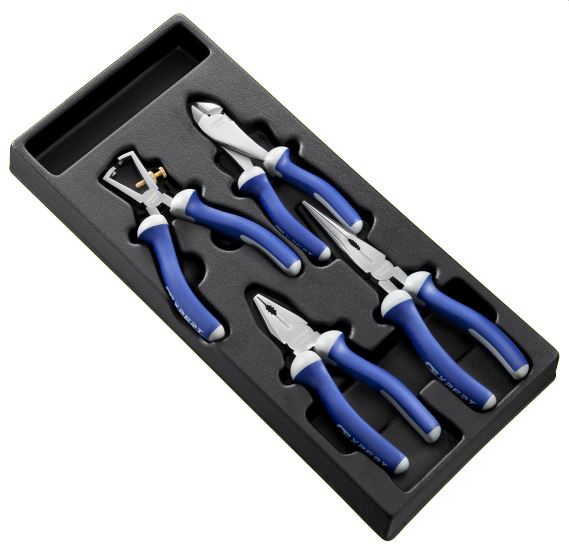 Module d'outils marque Expert 4 pinces mécanicien - plateau plastique