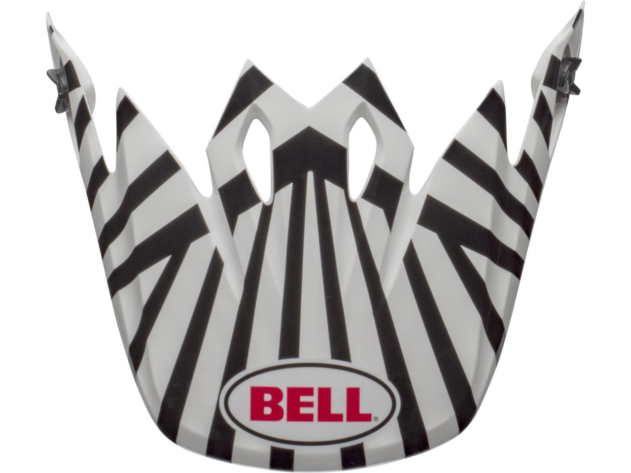 Visière brillant noir/blanc marque Bell MX-9 Mips Check Me Out