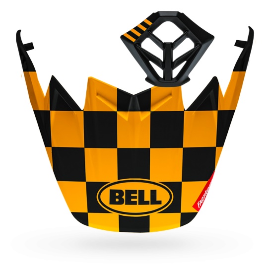 Kit MX marque Bell Moto-9 Flex Fasthouse Checkers noir mat/jaune