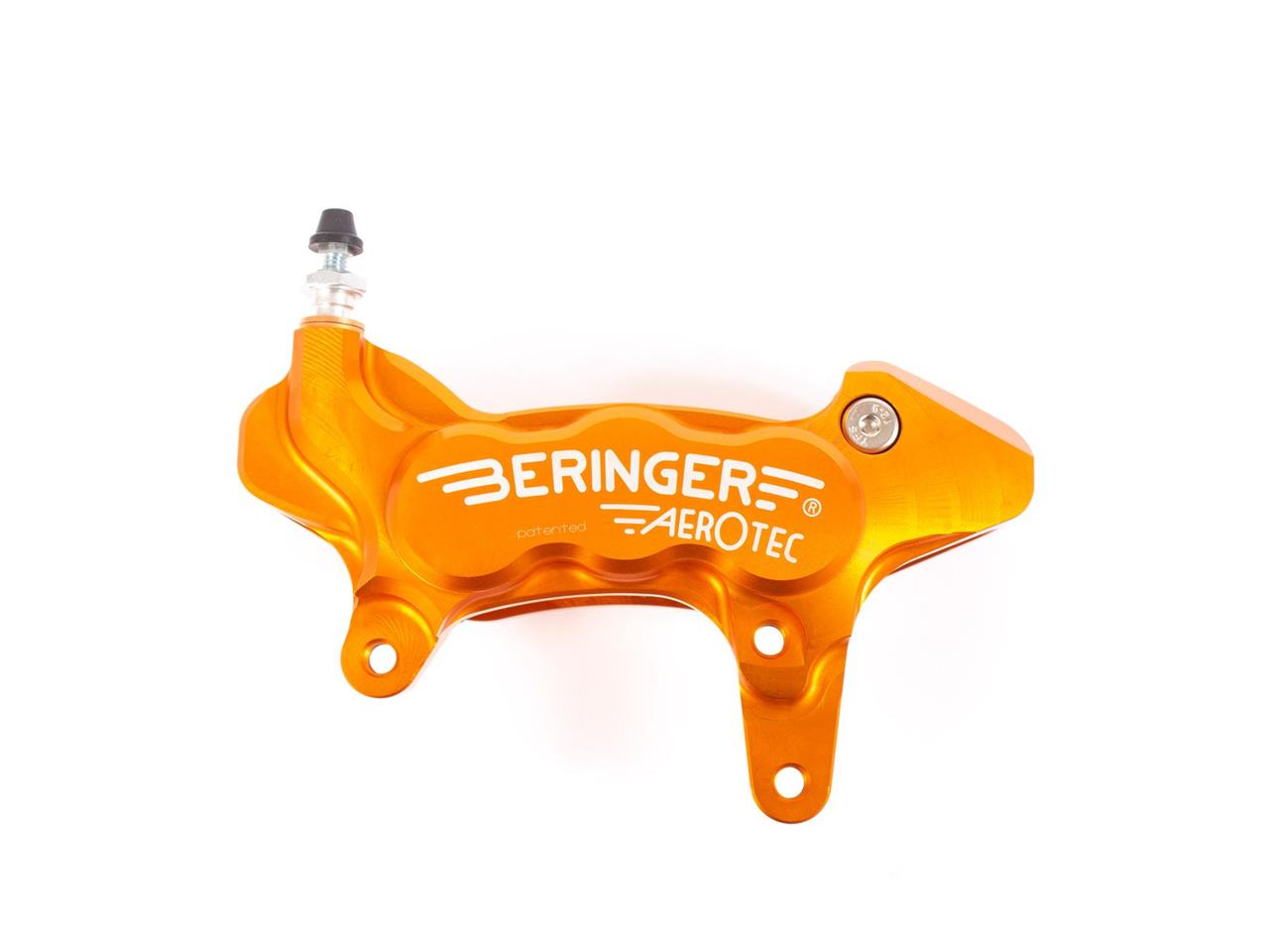 Étrier de frein axial gauche Beringer Aerotec®, 6 pistons, diamètre 27mm, couleur orange