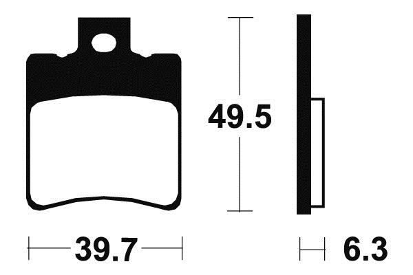 Plaquettes de frein organiques marque Tecnium : ME197 | Compatible Scooter, Mécaboite, Moto