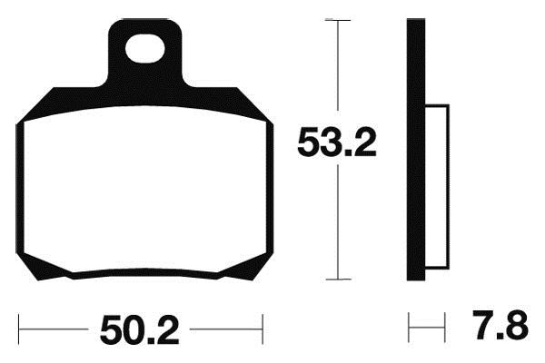 Plaquettes de frein organiques marque Tecnium : ME230 | Compatible Mécaboite, Scooter, Moto