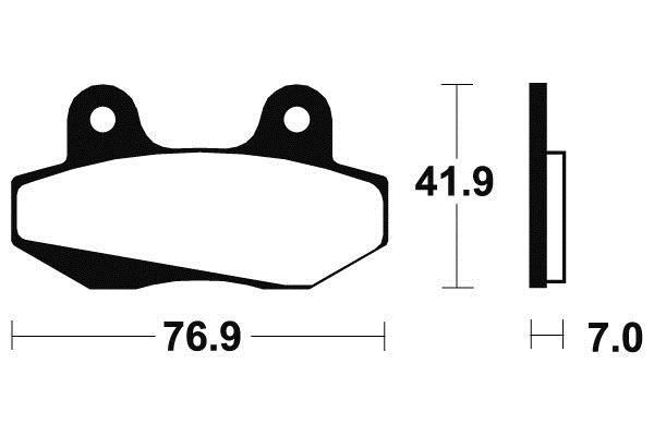 Plaquettes de frein organiques Tecnium : ME51 | Mécaboite, Moto, Maxiscooter HONDA, HYOSUNG
