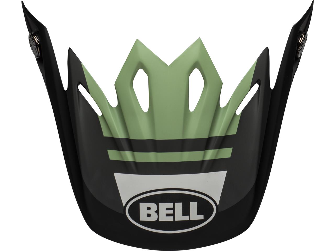 Visière mat noir/Dark vert marque Bell Moto-9 Mips Prophecy