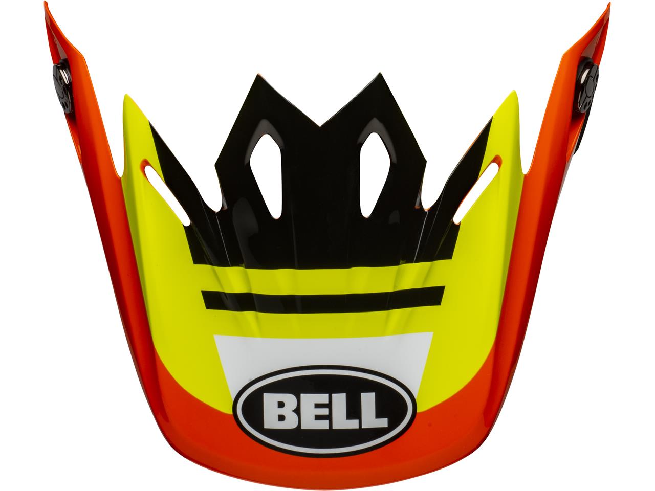 Visière brillant jaune/Orange/noir marque Bell Moto-9 Mips Prophecy