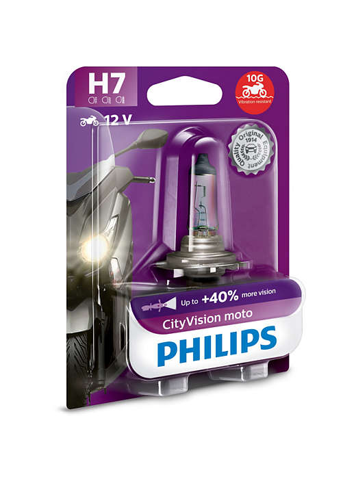 Ampoule marque Philips H7 CityVision Moto 12V/55W
