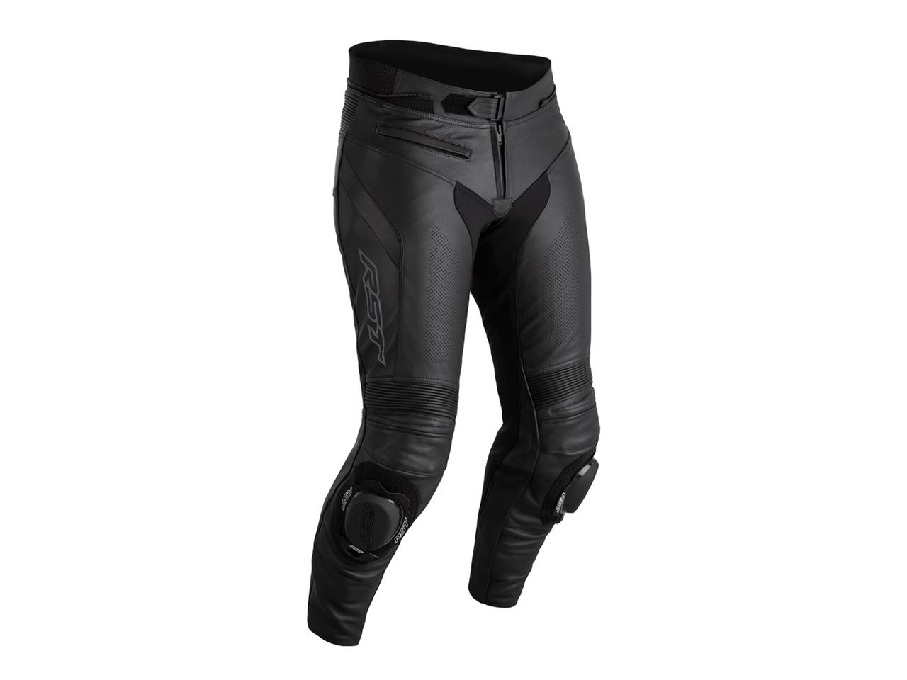 Pantalon moto homme marque RST Sabre cuir noir