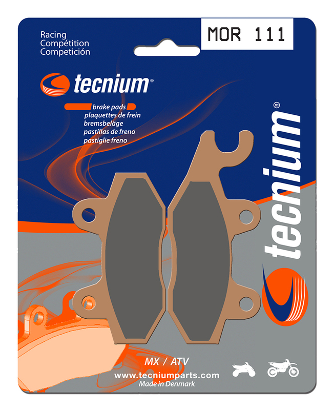 Plaquettes de frein métal fritté marque Tecnium Racing MX/Quad : MOR111 | Quad, Motocross, Moto, Ssv