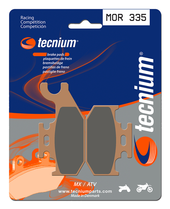 Plaquettes de frein métal fritté Tecnium Racing : MOR335 | Quad SUZUKI