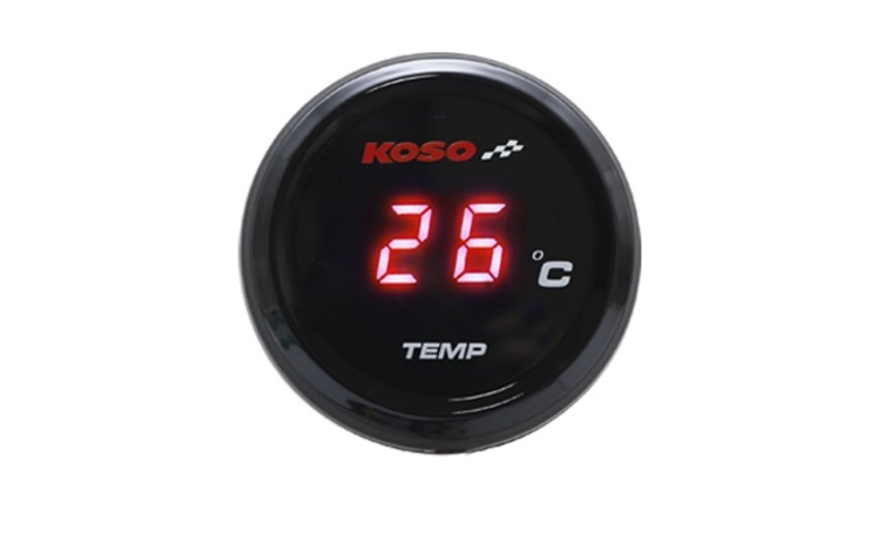 Compteur de température d'eau marque Koso i-GEAR affichage bleu