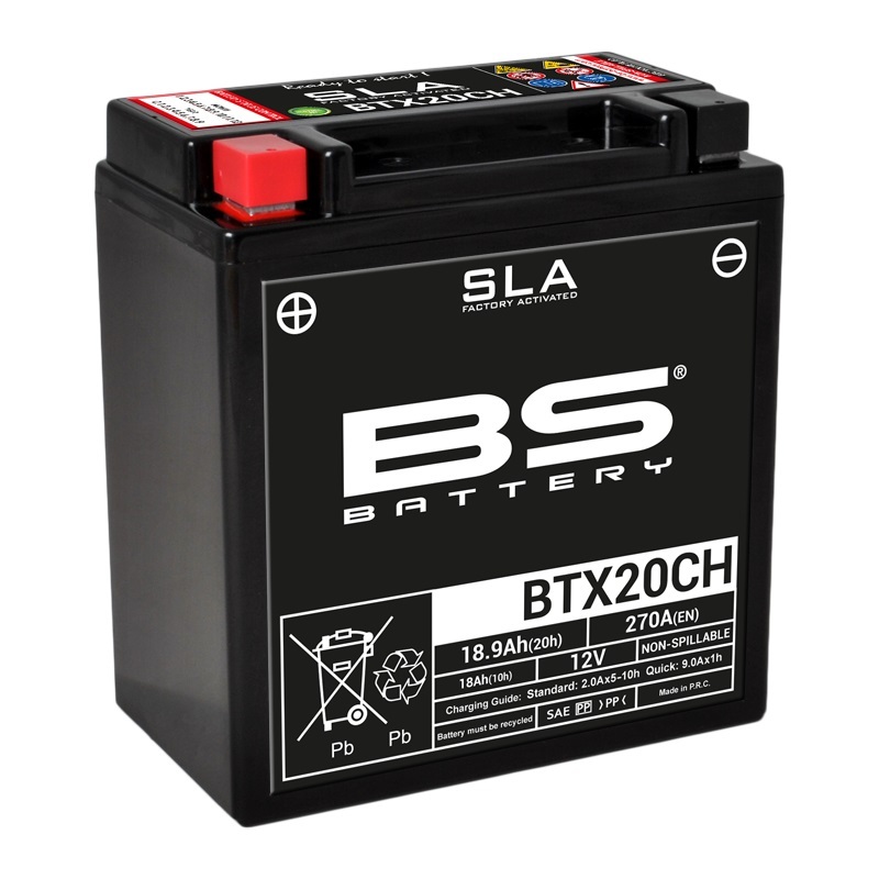 Batterie marque BS Battery SLA sans entretien activé usine BTX20CH