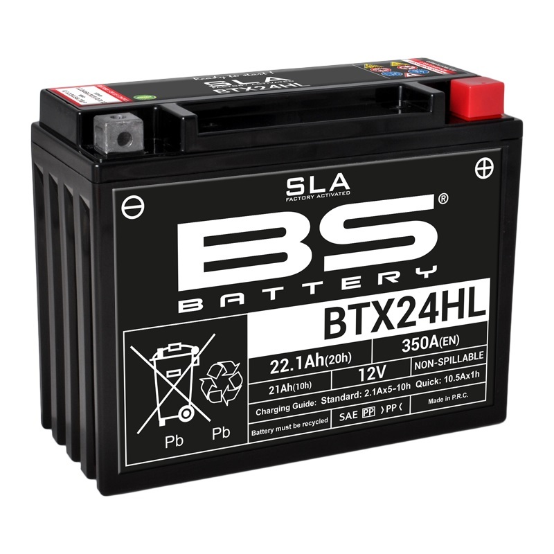 Batterie marque BS Battery SLA sans entretien activé usine BTX24HL